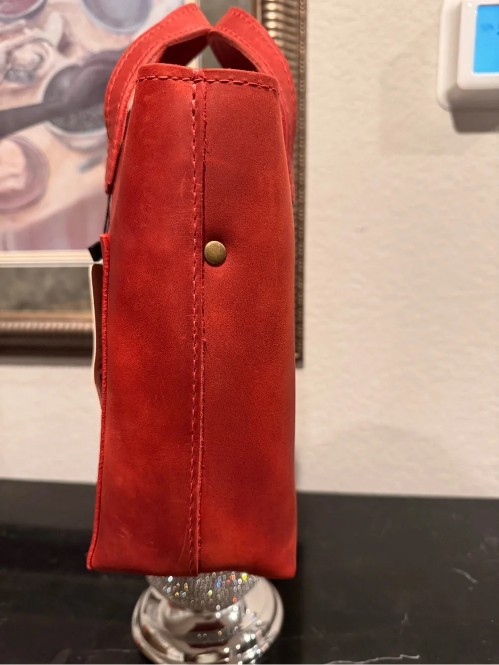 Portland Leather Mini Crossbody Zip Leather Tote